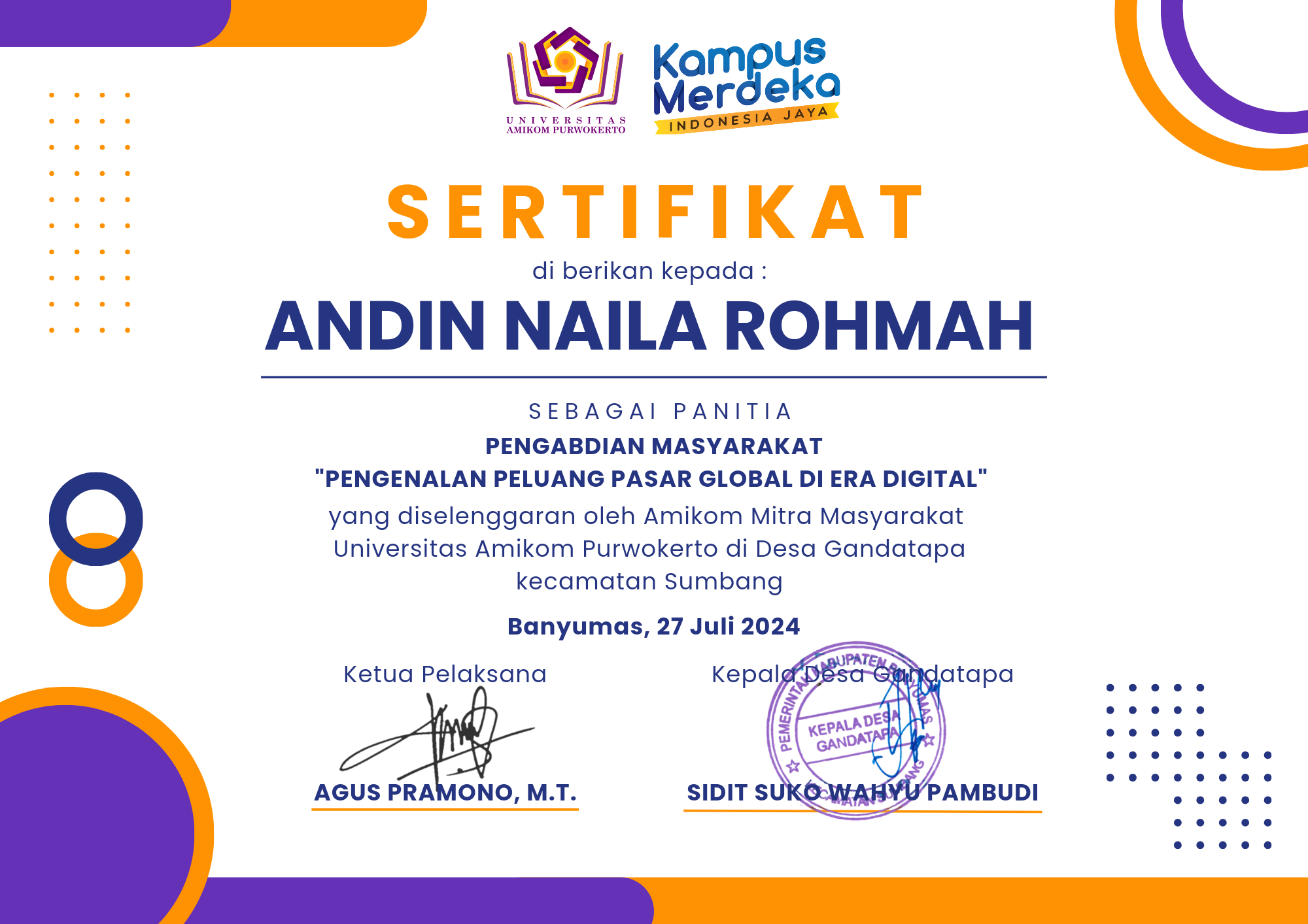 with people Certificate